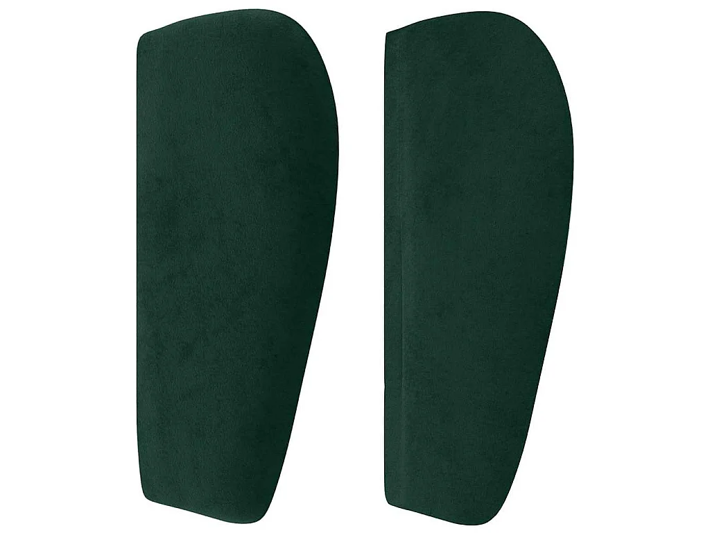 Testiera ad Orecchio Verde Scuro 163x23x78/88 cm in Velluto