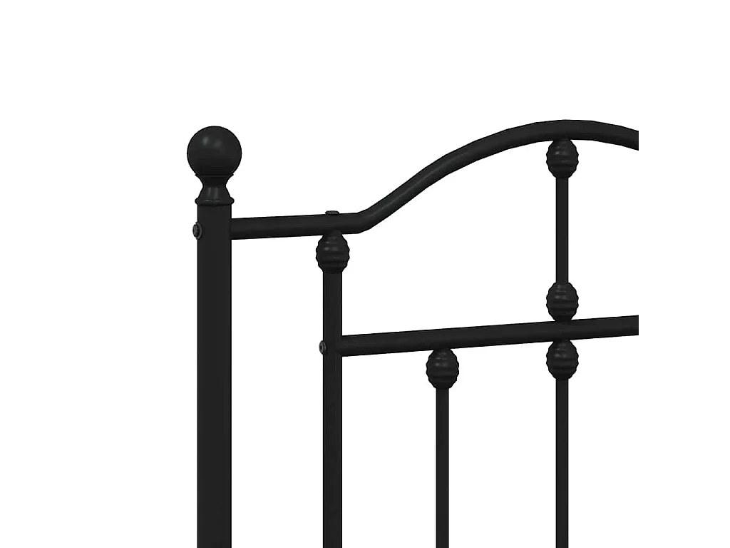 Tête de lit de remplacement métal noir 160 cm