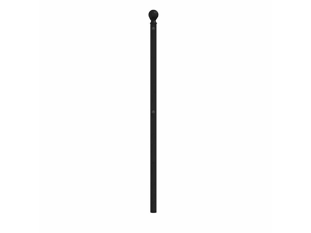 Tête de lit de remplacement métal noir 135 cm