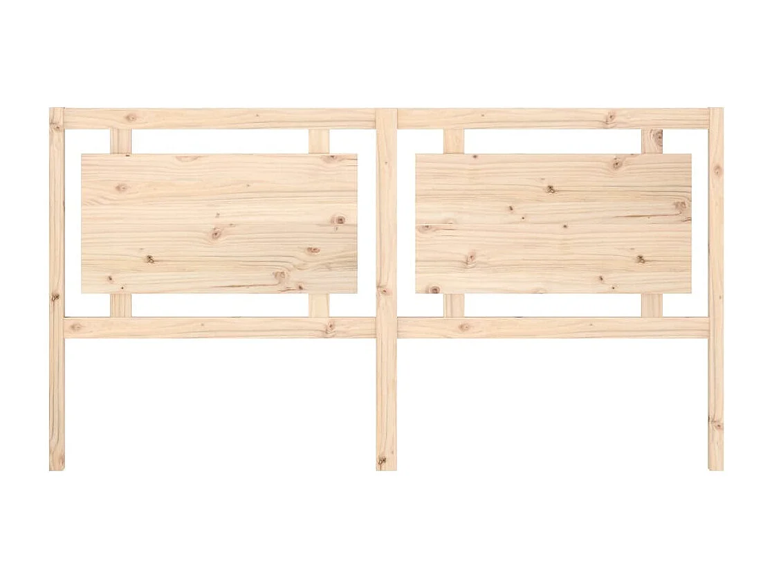 Hoofdbord 185,5x4x100 cm massief grenenhout