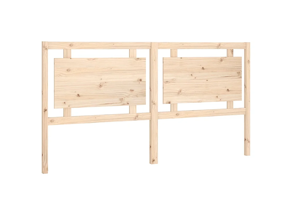 Hoofdbord 185,5x4x100 cm massief grenenhout