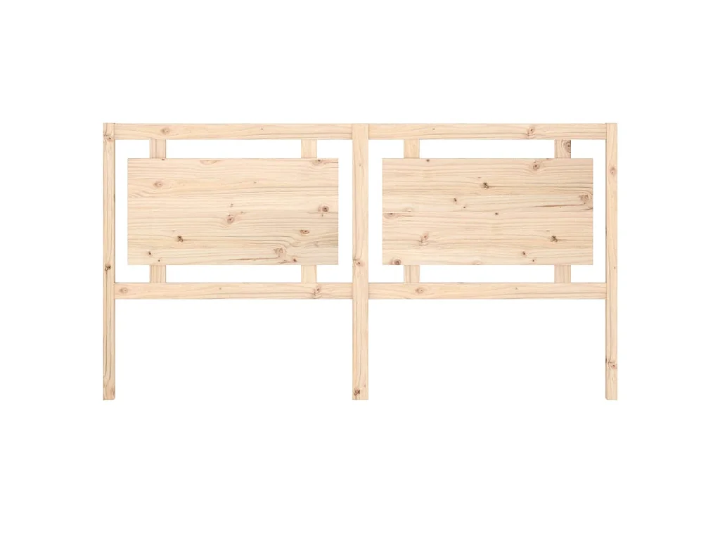 Hoofdbord 185,5x4x100 cm massief grenenhout