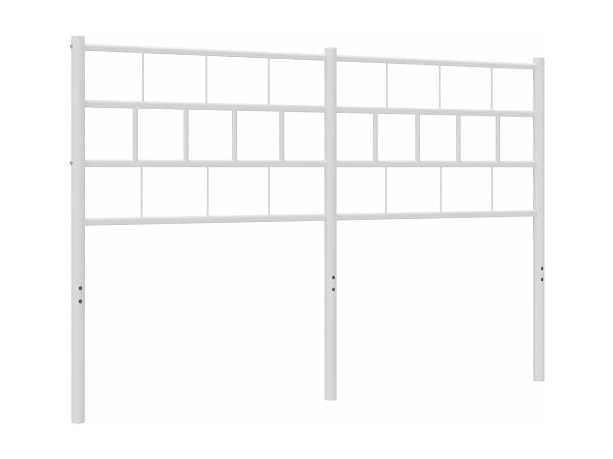 Cabeceira de cama 140 cm metal branco