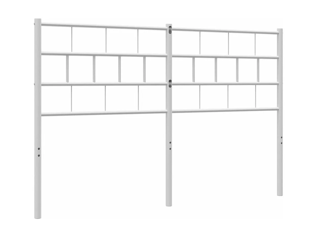 Cabeceira de cama 140 cm metal branco