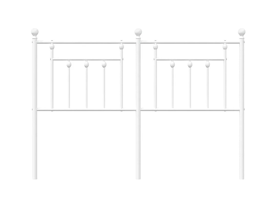 Hoofdbord 135 cm metaal wit