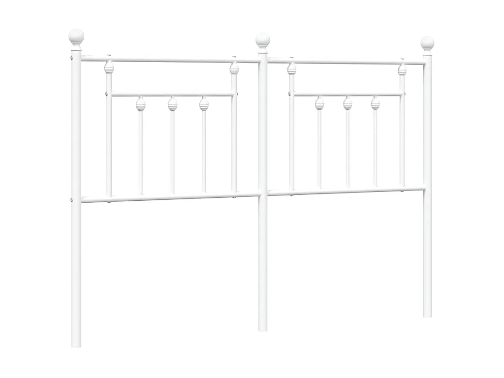 Ersatz-Kopfteil Metall Weiß 135 cm