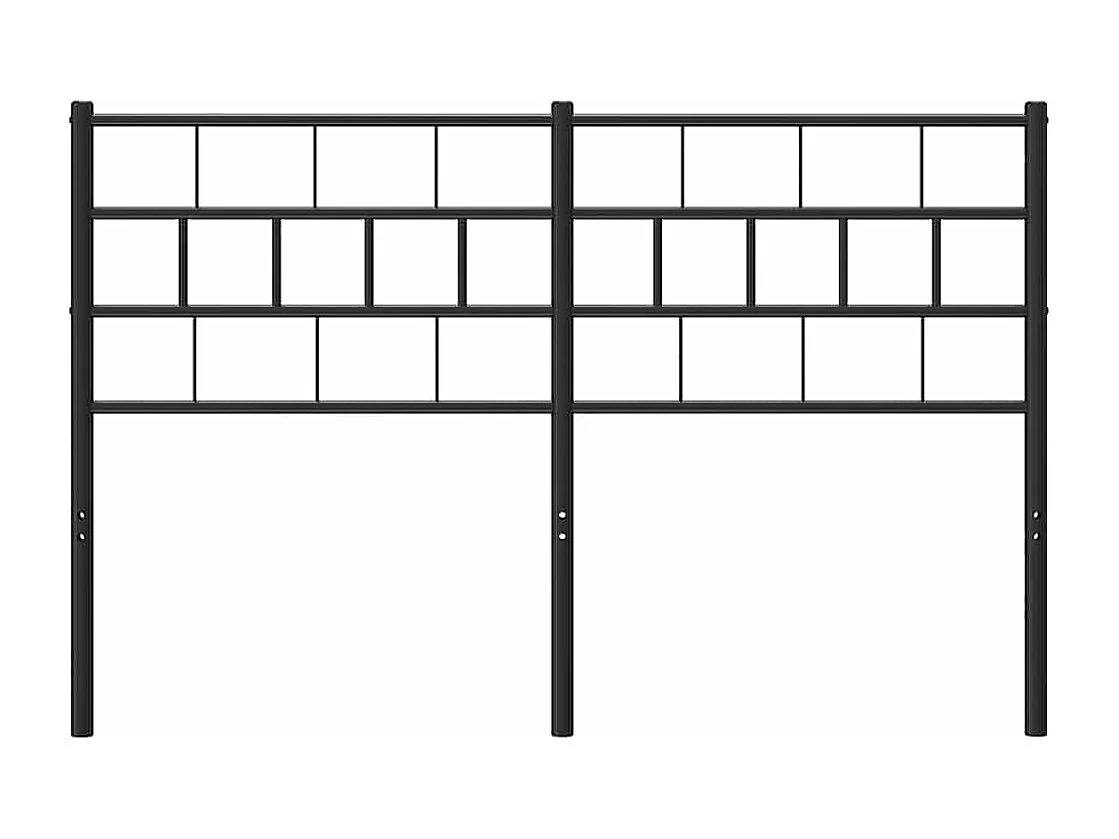 Tête de lit métal noir 135 cm