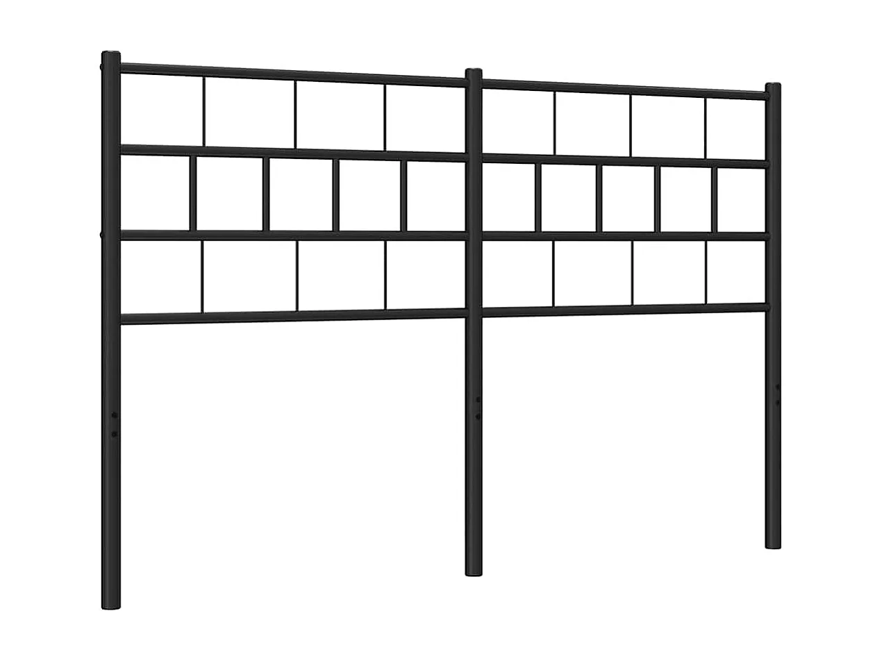 Cabeceira de cama 135 cm metal preto