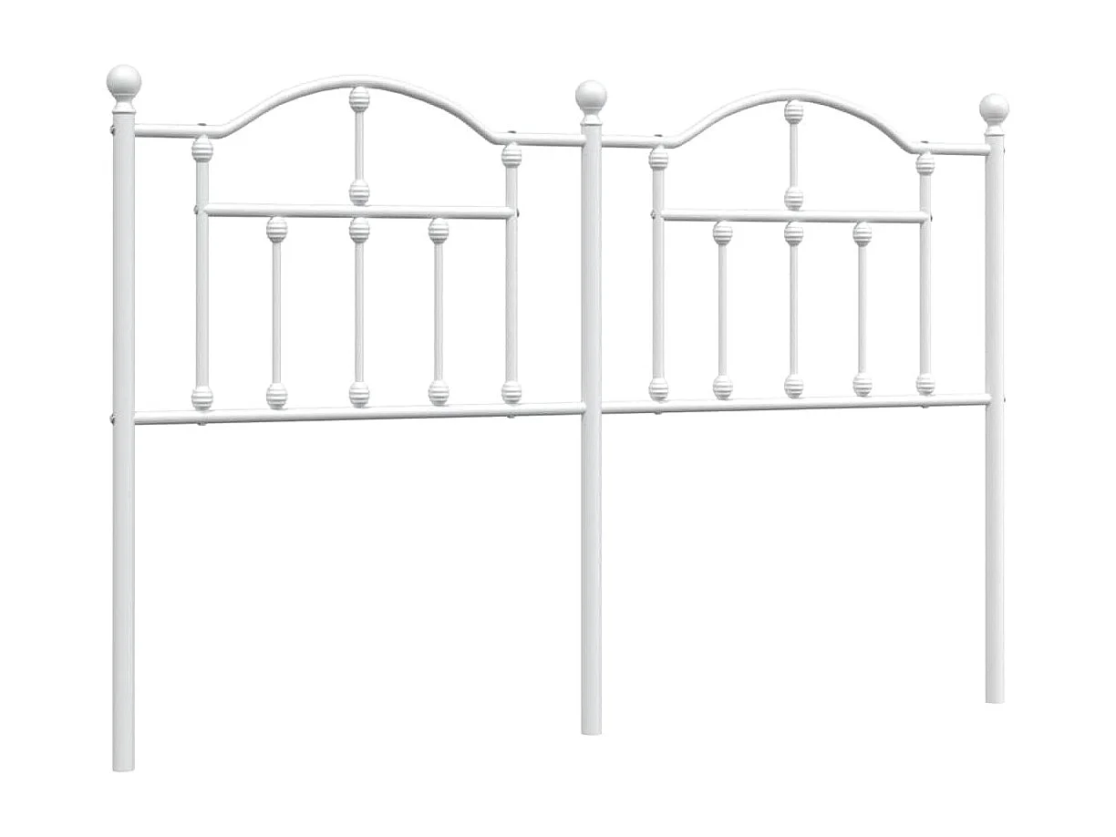 Testiera in Metallo Bianco 150 cm