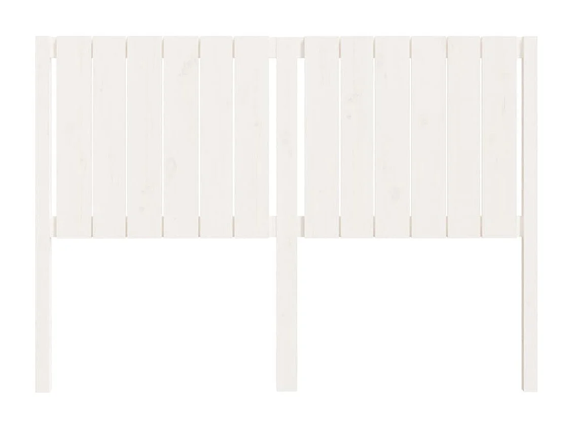 Tête de lit blanc 140,5x4x100 cm bois massif de pin