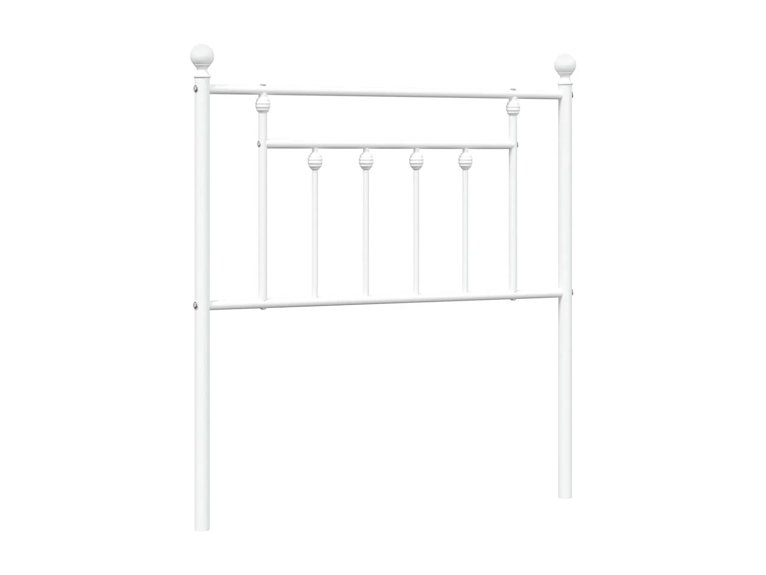Tête de lit métal blanc 80 cm