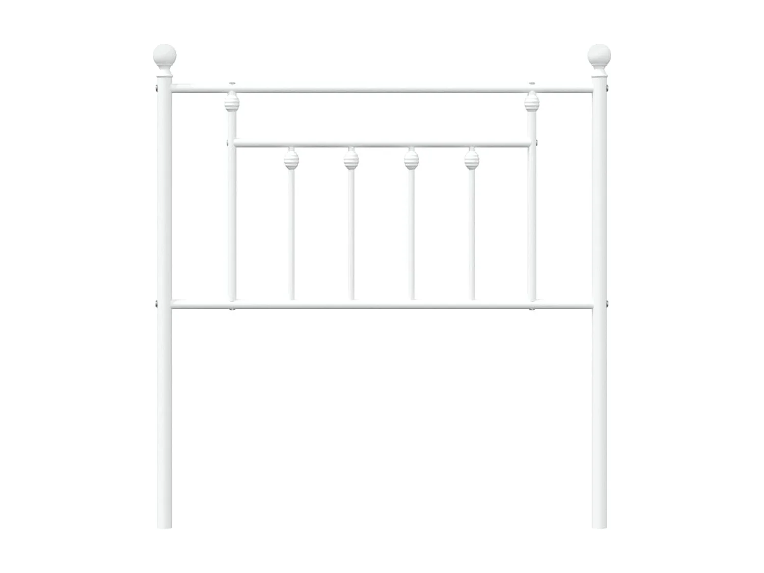 Tête de lit métal blanc 80 cm