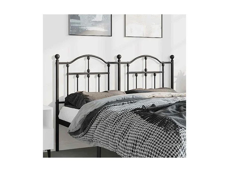 Kopfteil Metall Schwarz 150 cm