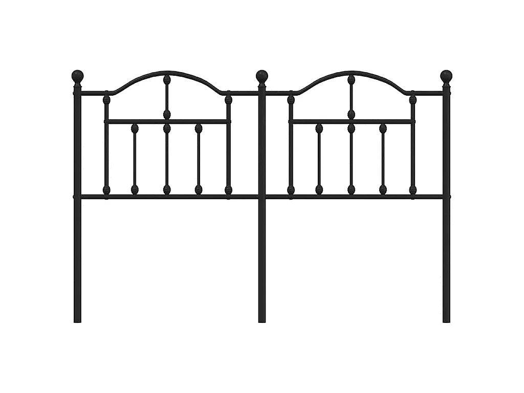 Testiera di Ricambio in Metallo Nero 150 cm