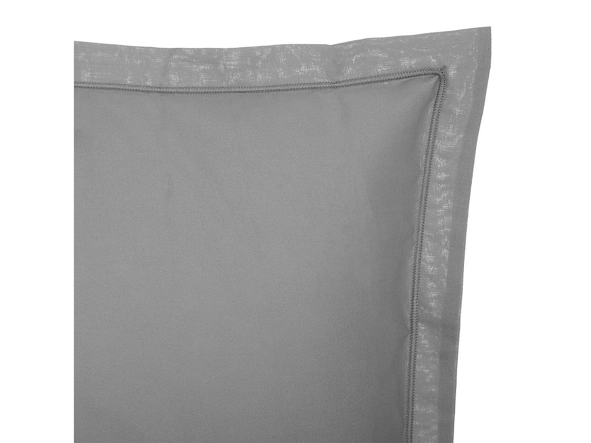 Taie d'Oreiller "Percale" 63x63cm Gris