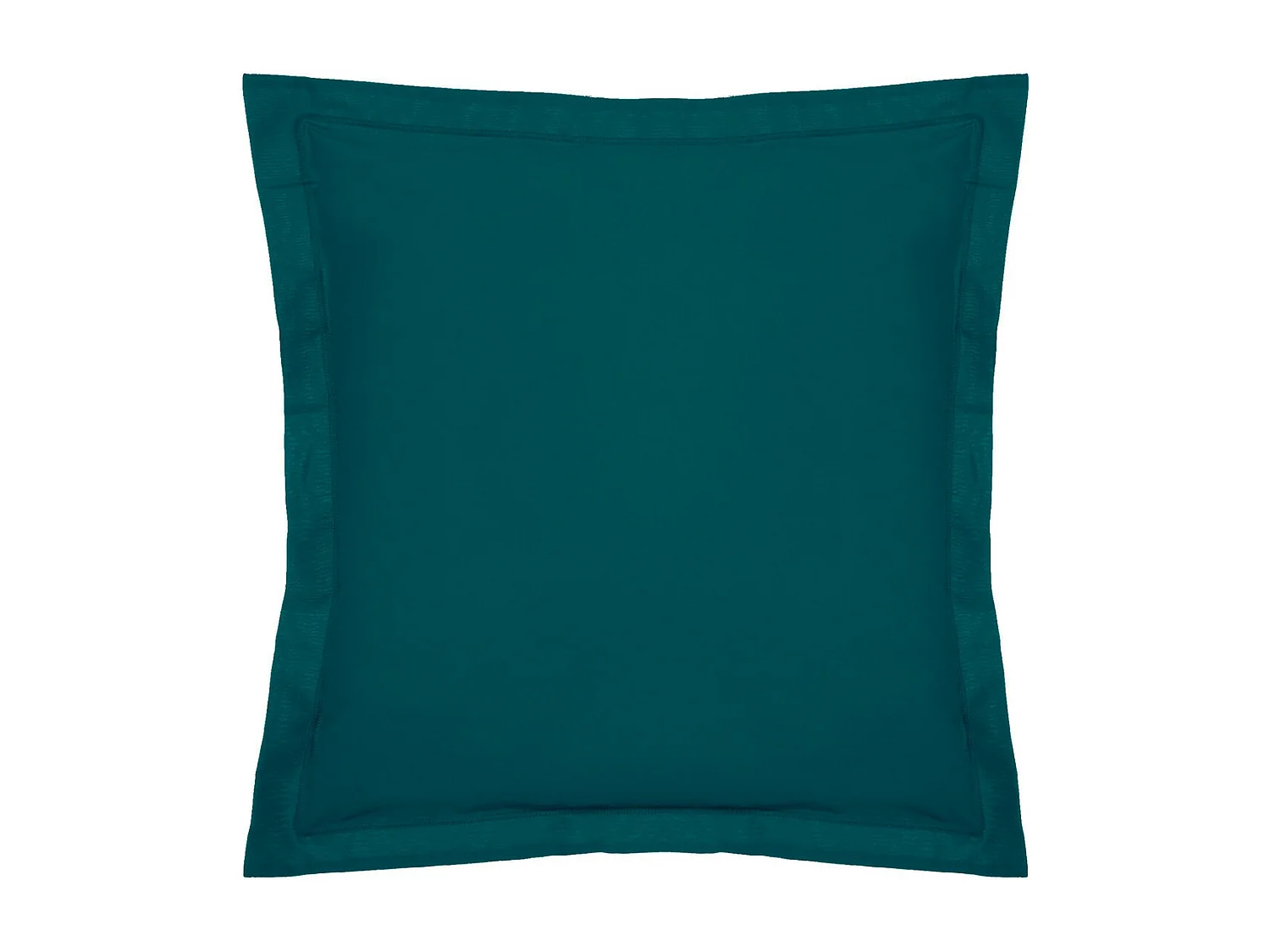 Taie d'Oreiller "Percale" 63x63cm Bleu Egéen