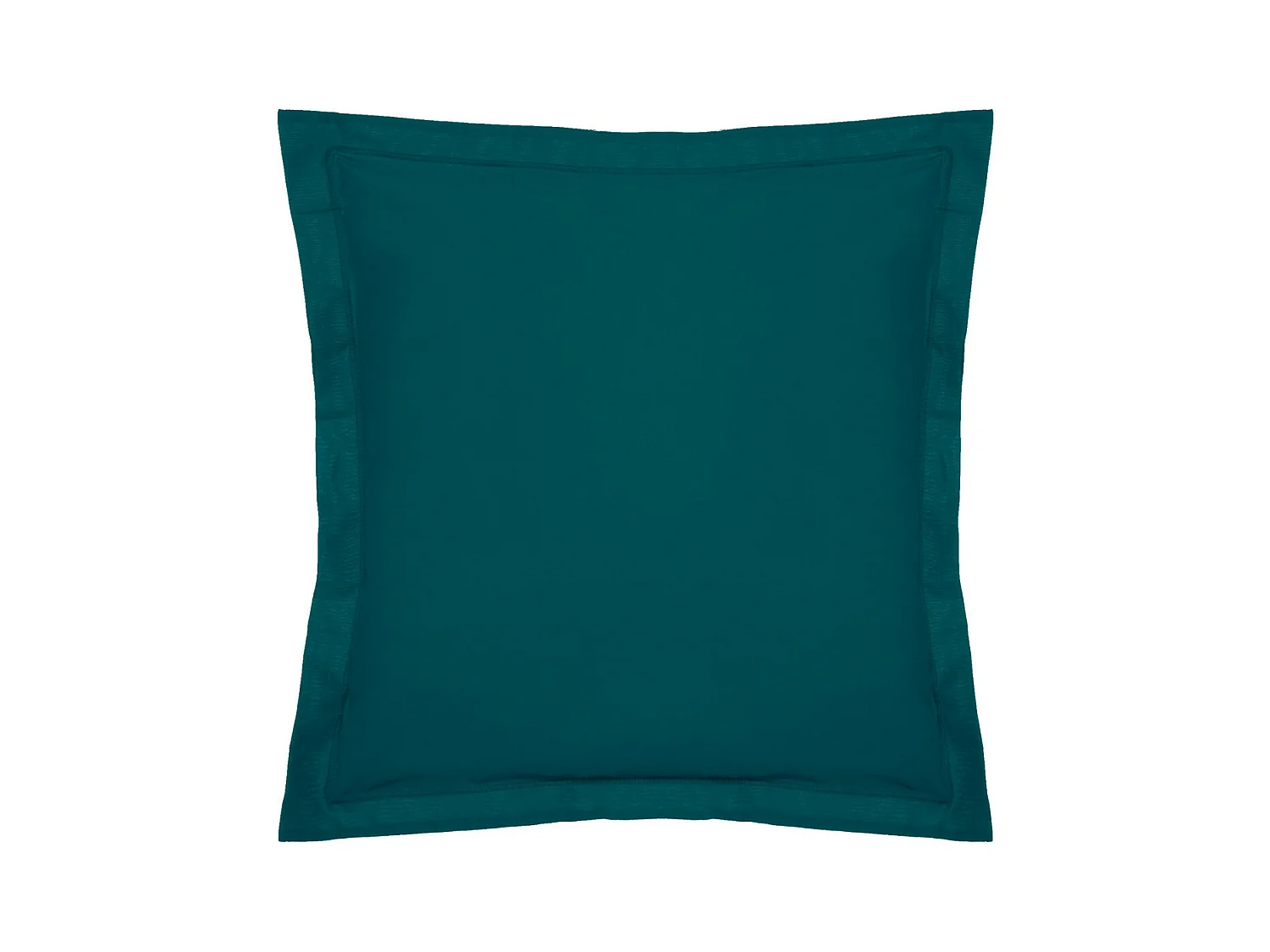 Taie d'Oreiller "Percale" 63x63cm Bleu Egéen