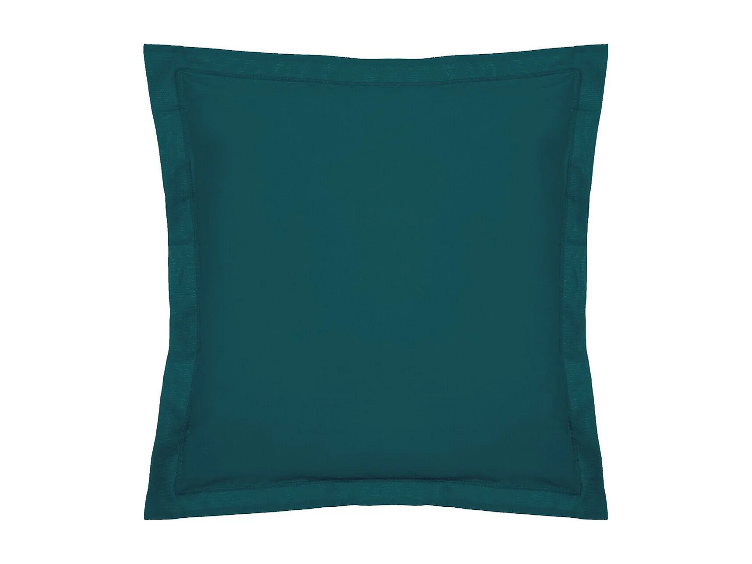 Taie d'Oreiller "Percale" 63x63cm Bleu Egéen