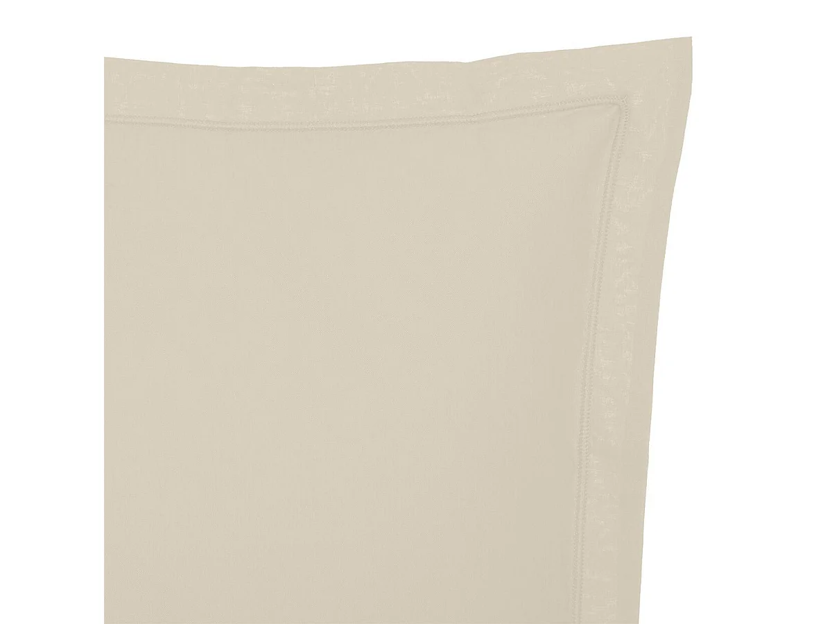 Taie d'Oreiller "Percale" 50x70cm Beige Lin