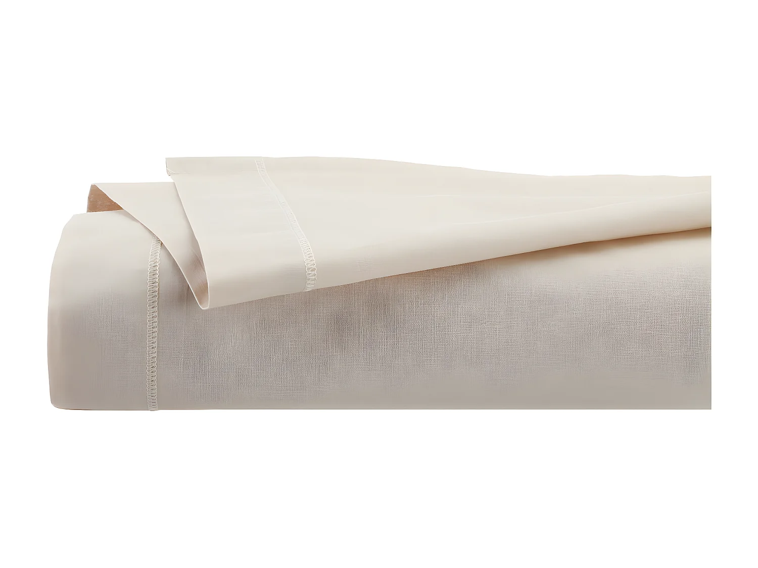 Drap Plat 1 Personne "Percale" 180x290cm Beige Lin