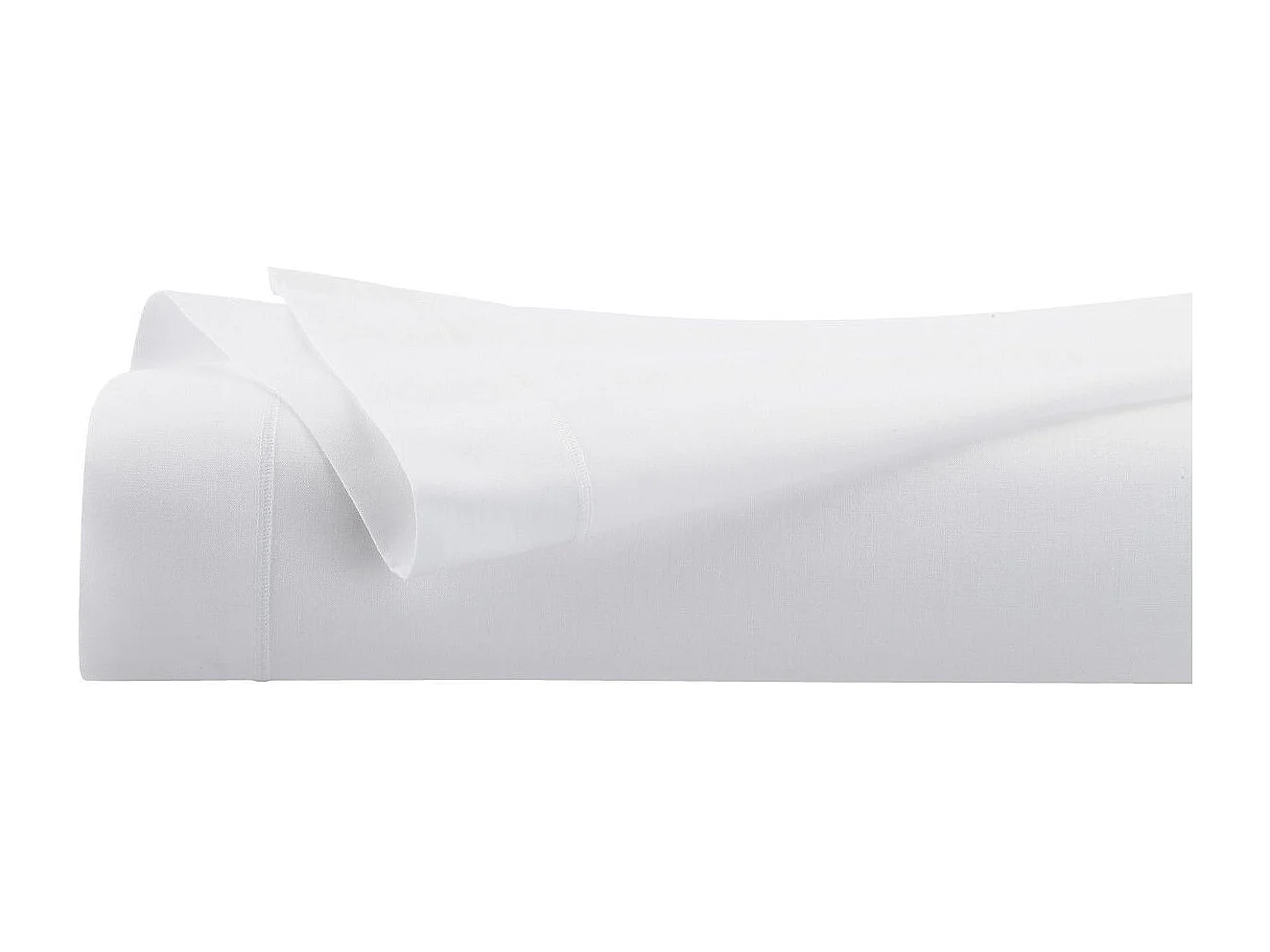 Drap Plat 2 Personnes "Percale" 240x290cm Blanc