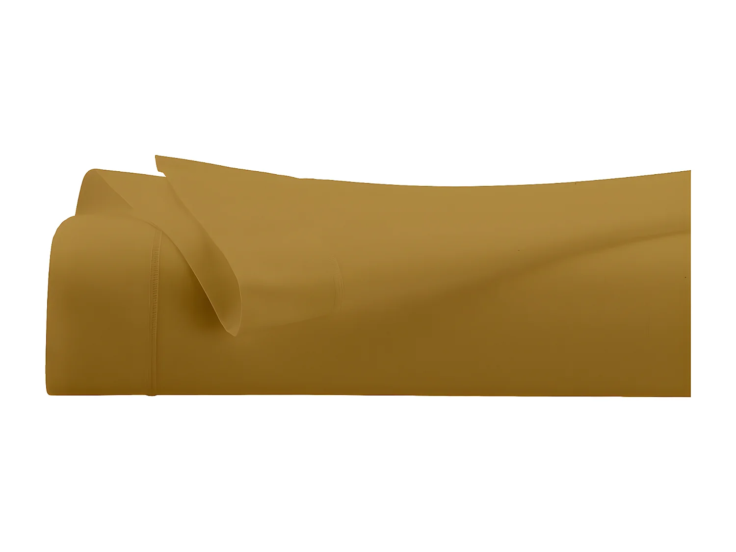 Drap Plat 1 Personne "Percale" 180x290cm Mordoré