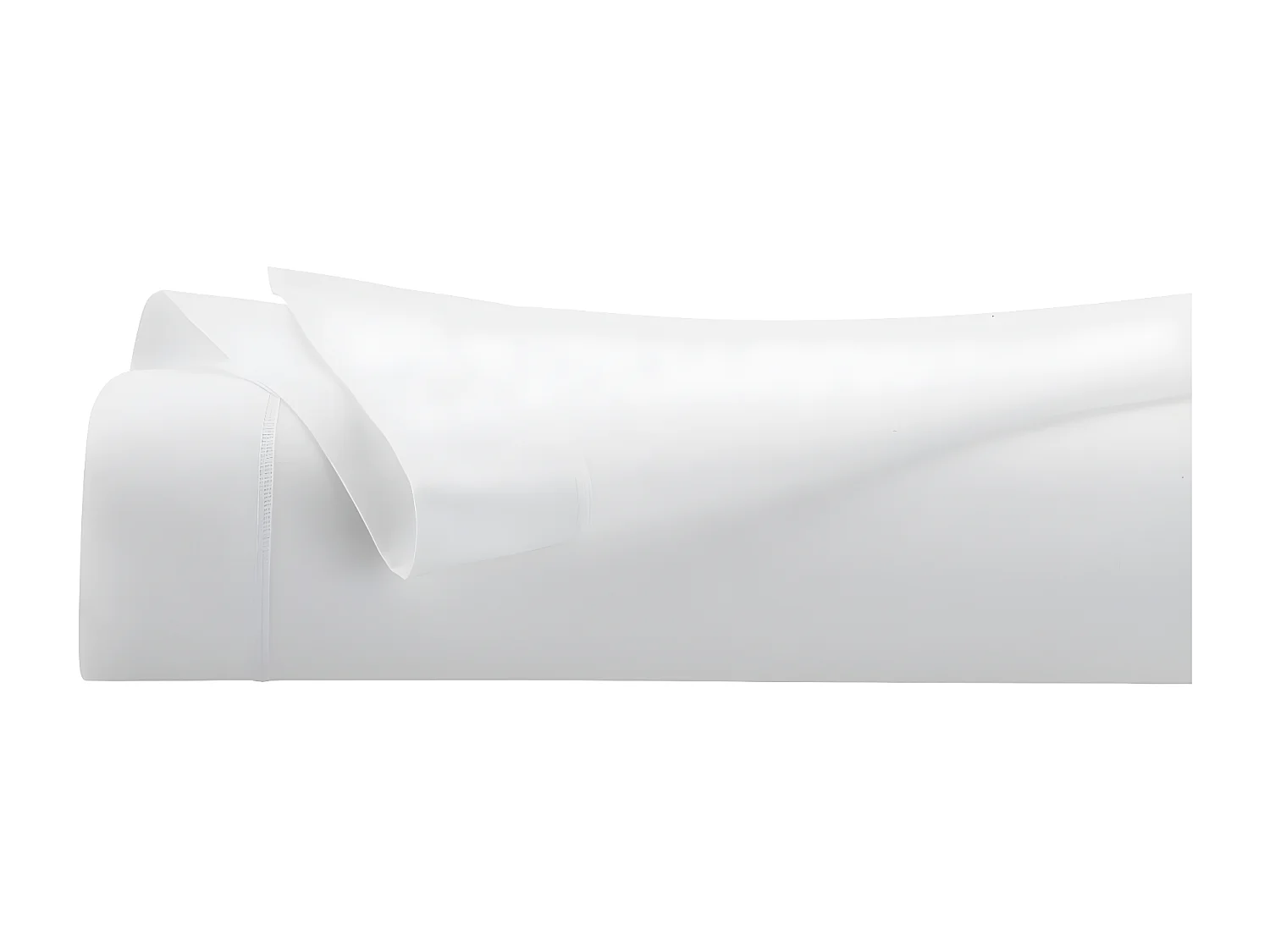 Drap Plat 1 Personne "Percale" 180x290cm Blanc