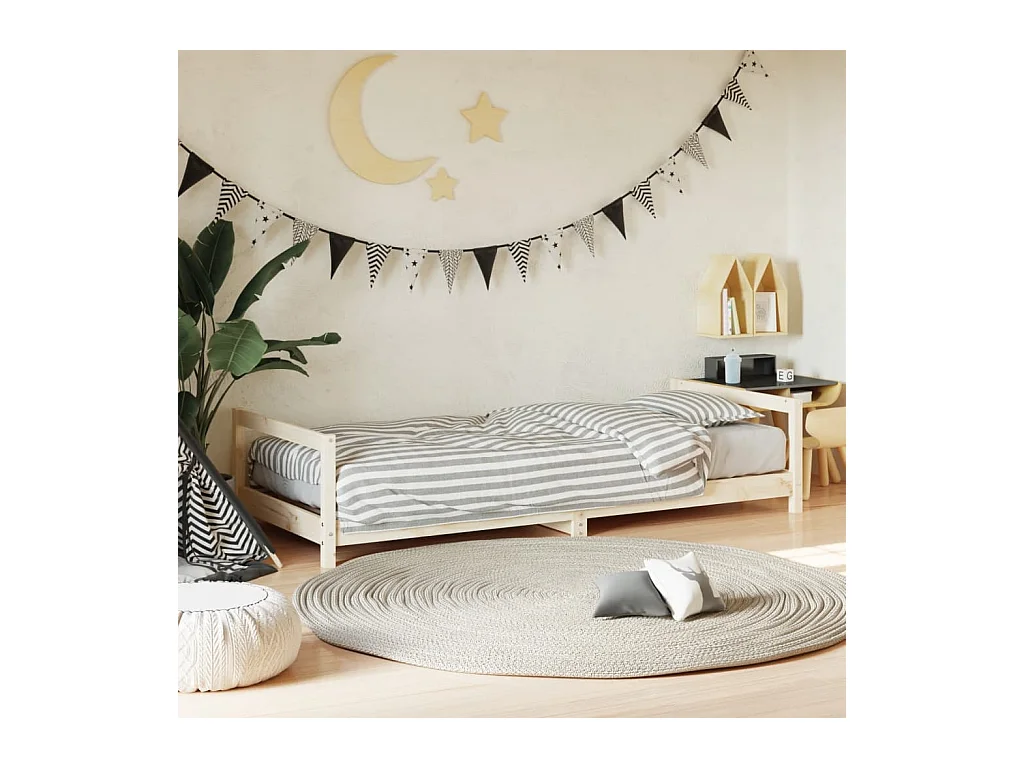 Cadre de lit pour enfants 80x200 cm bois de pin massif