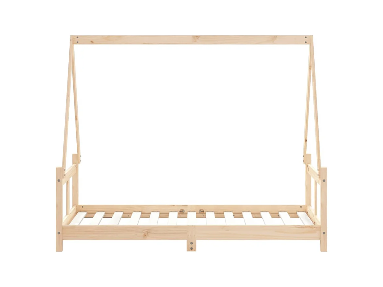 Cadre de lit pour enfant 80x160 cm bois de pin massif