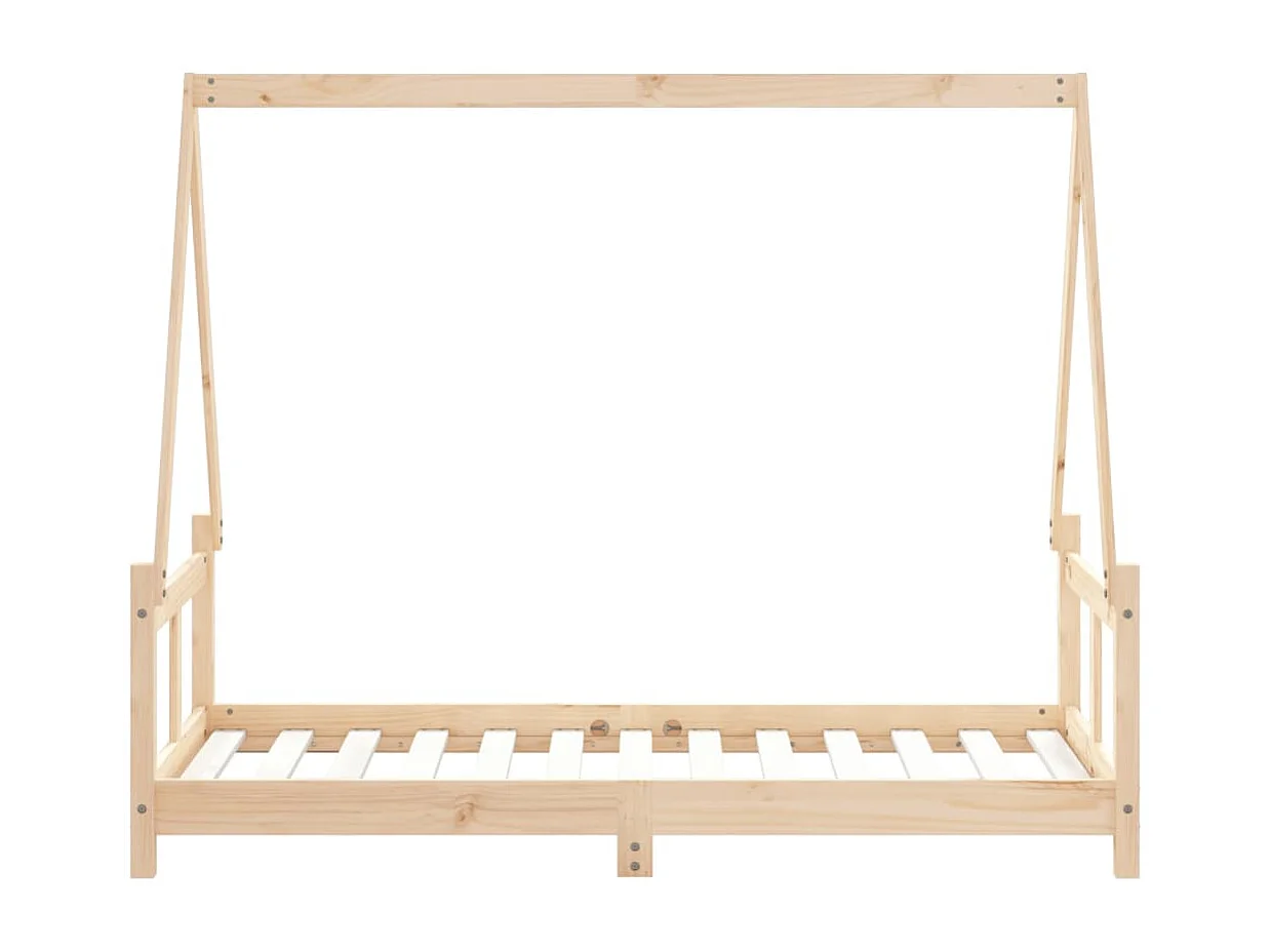 Cadre de lit pour enfant 80x160 cm bois de pin massif
