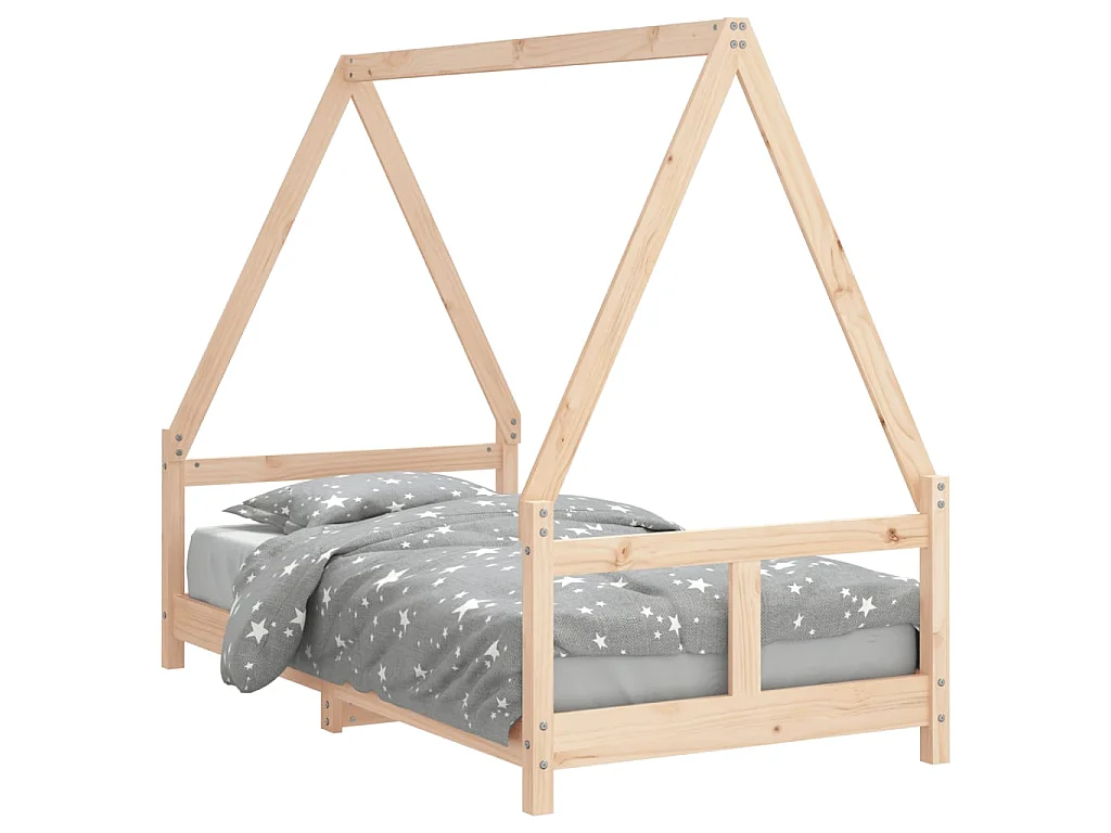 Cadre de lit pour enfant 80x160 cm bois de pin massif
