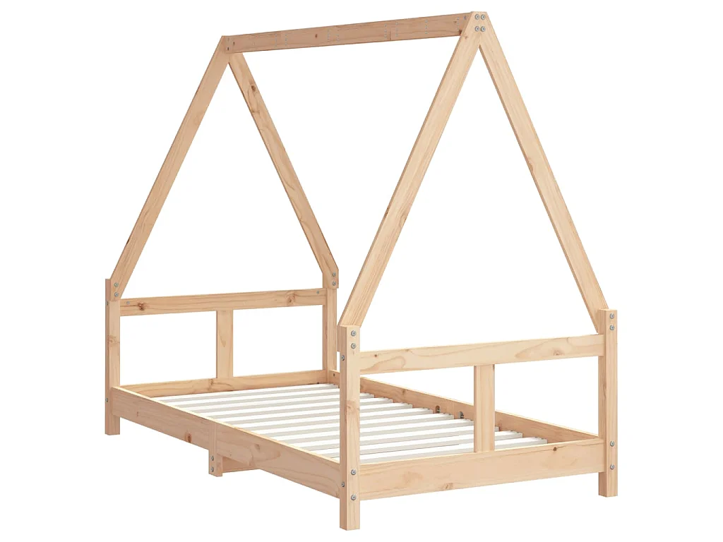 Cadre de lit pour enfant 80x160 cm bois de pin massif