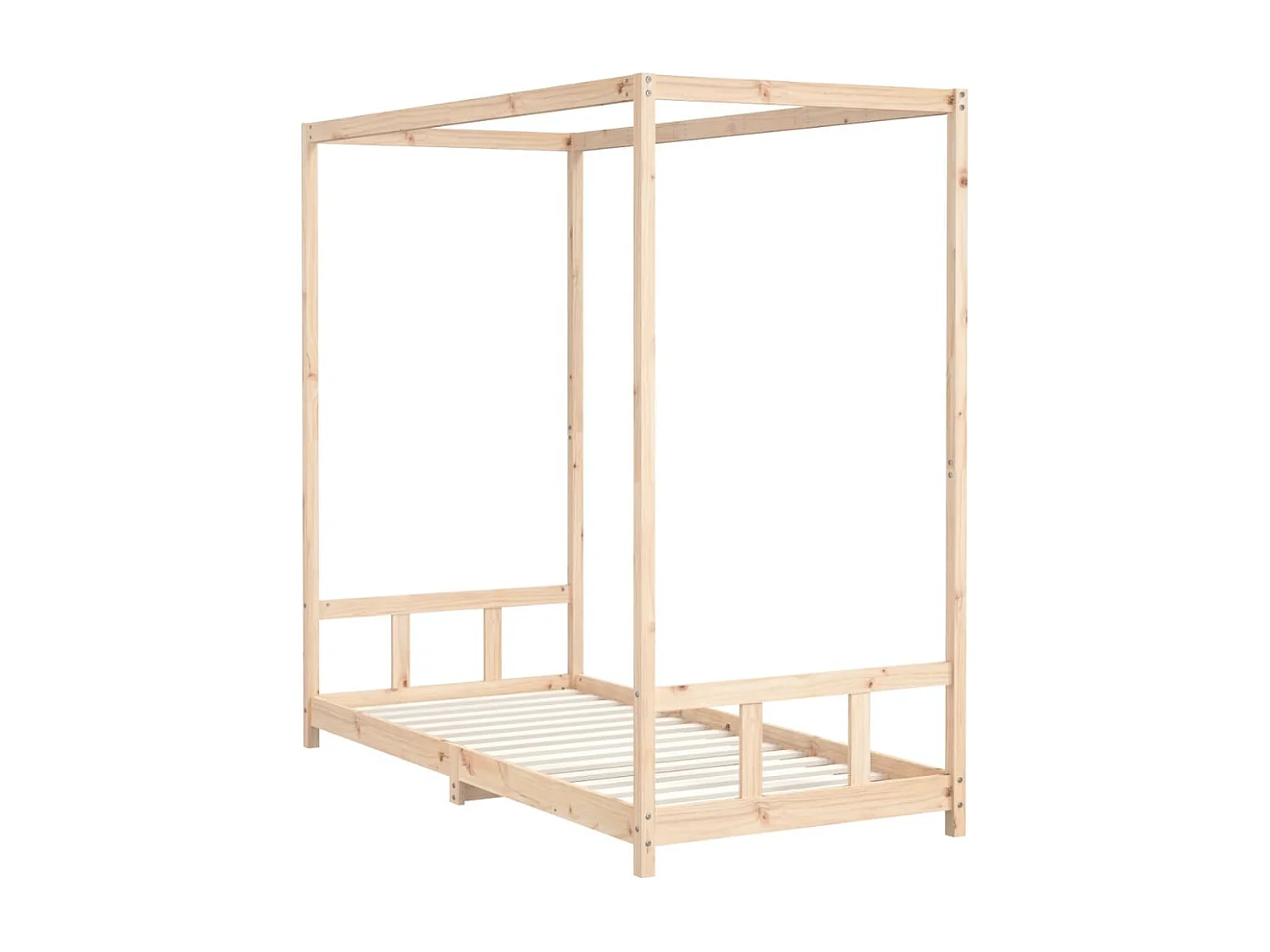 Kinderbedframe 90x200 cm massief grenenhout