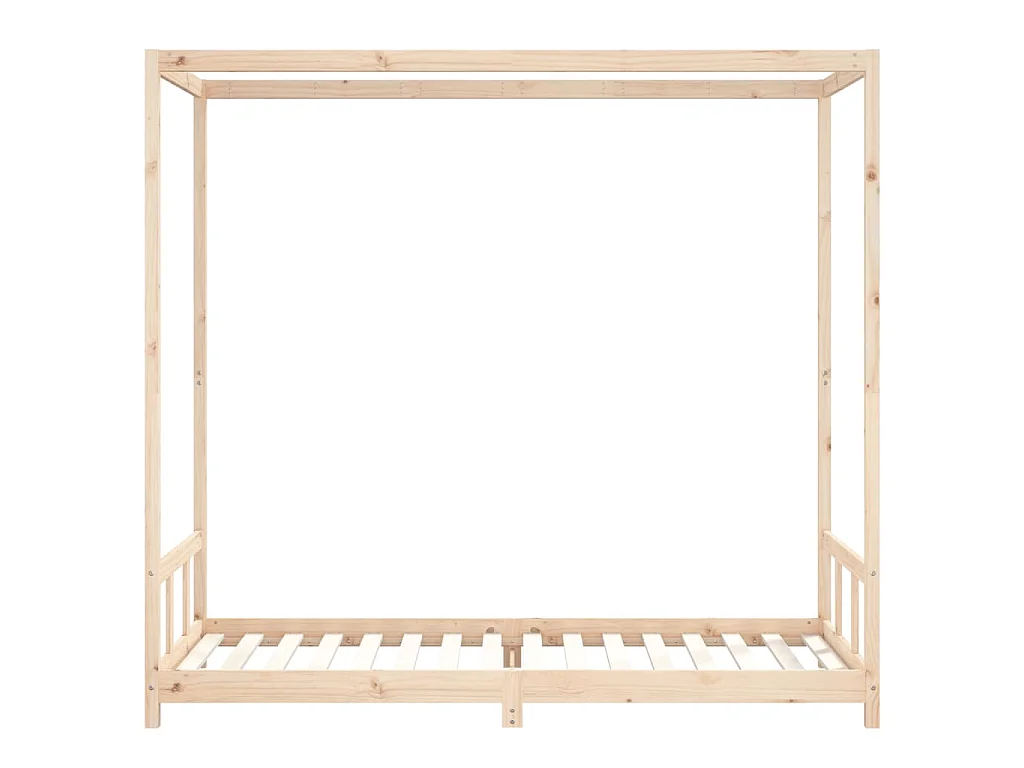 Giroletto per Bambini 90x200 cm in Legno Massello di Pino