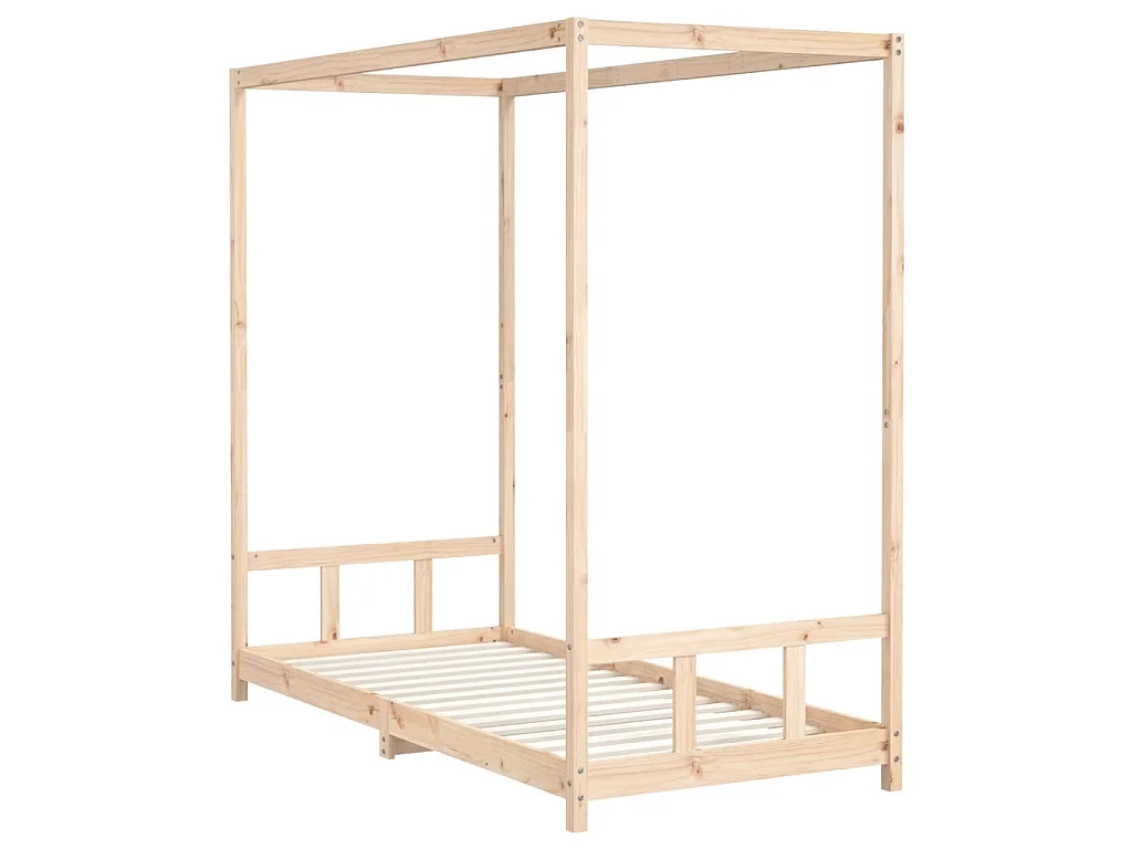 Giroletto per Bambini 90x200 cm in Legno Massello di Pino