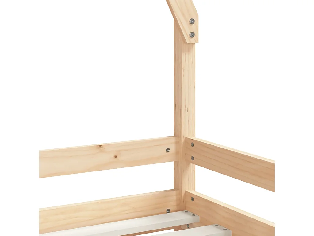 Estructura de cama para niños madera maciza de pino 80x200 cm