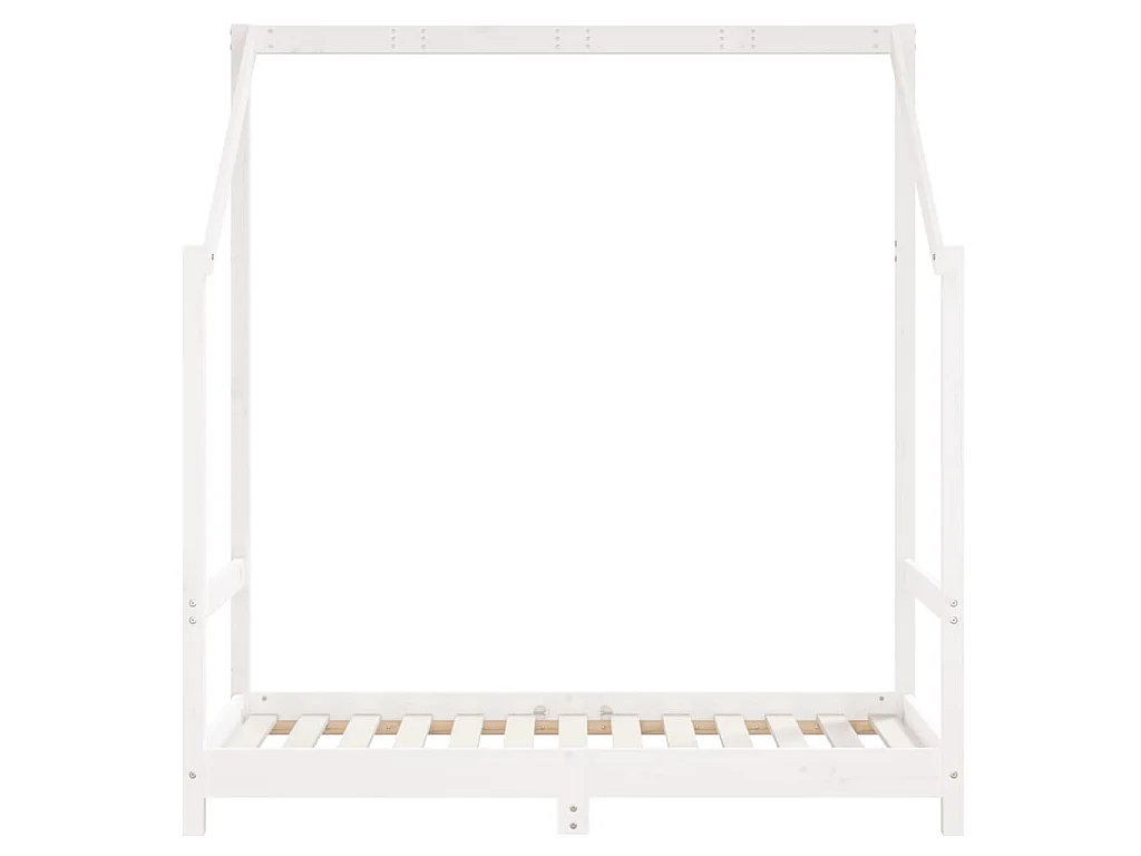 Cadre de lit pour enfant blanc 70x140 cm bois de pin massif