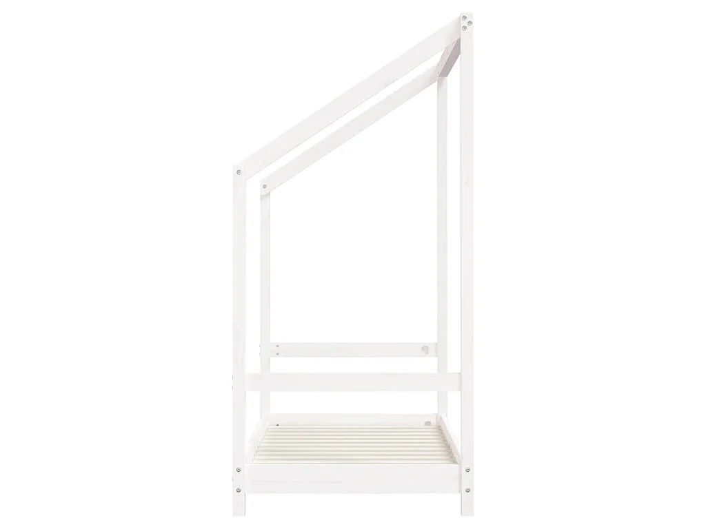 Cadre de lit pour enfant blanc 70x140 cm bois de pin massif