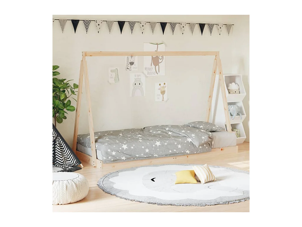Cadre de lit pour enfant 90x190 cm Bois de pin massif