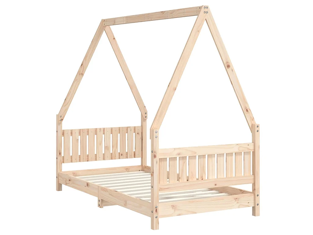 Kinderbedframe 80x160 cm massief grenenhout