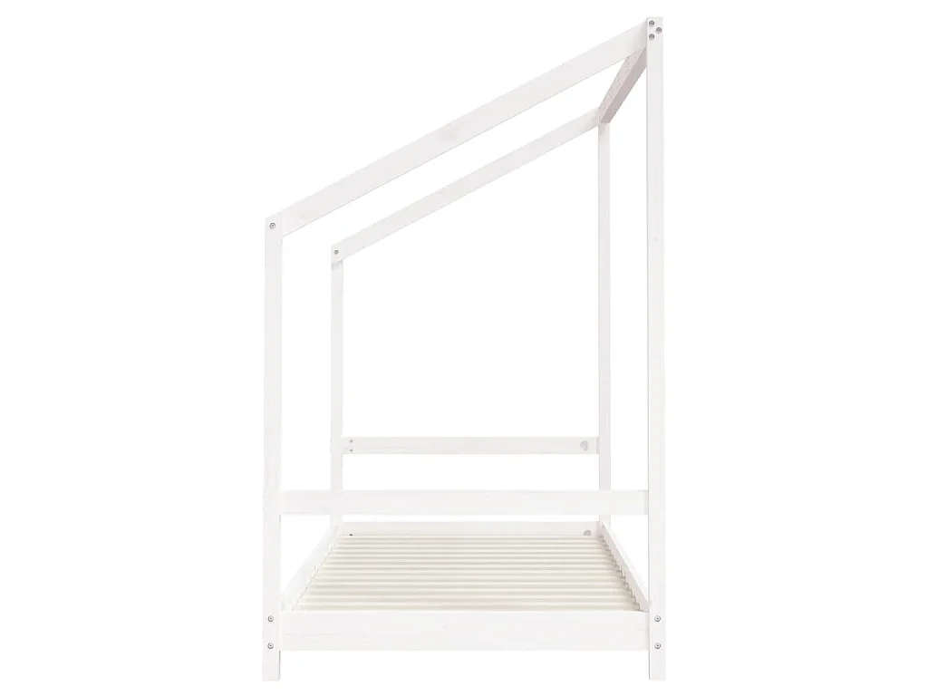 Cadre de lit pour enfants blanc 90x190 cm bois de pin massif