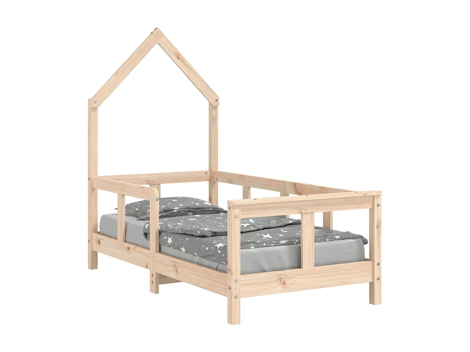 Cadre de lit pour enfant 70x140 cm bois de pin massif