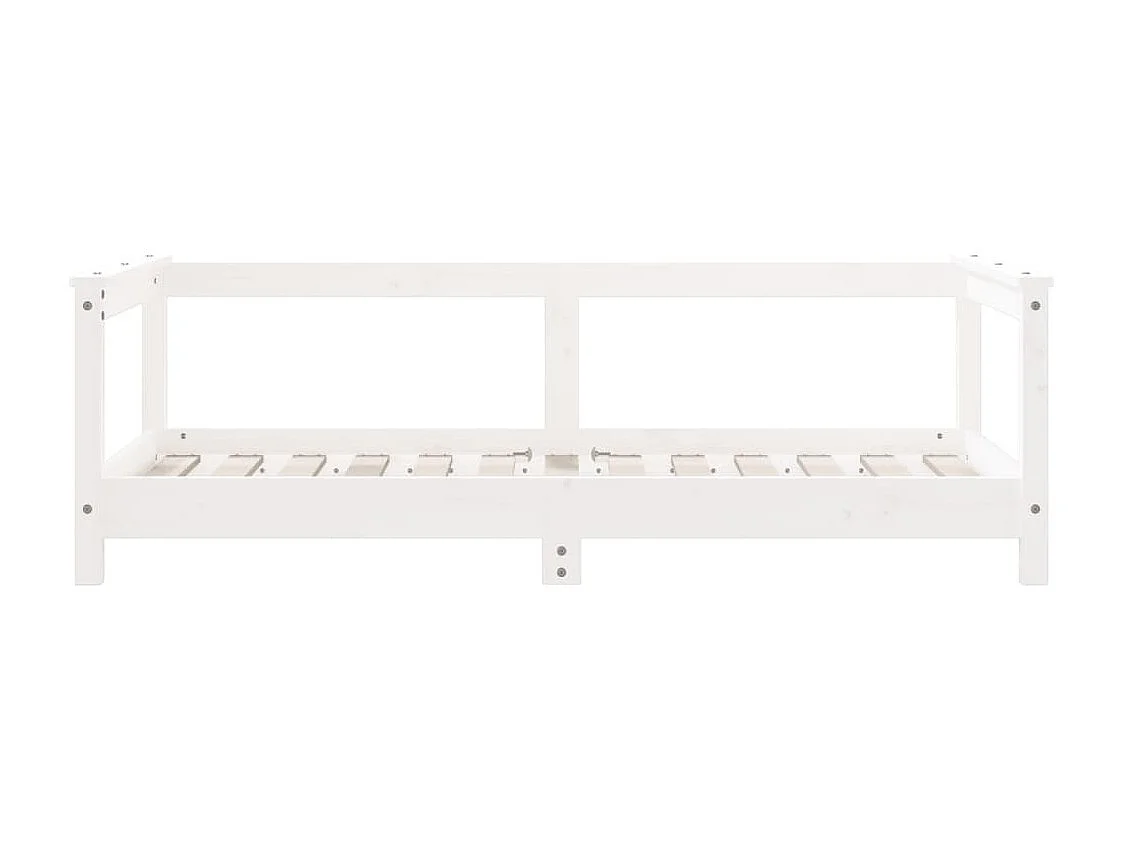 Cadre de lit pour enfant blanc 70x140 cm bois de pin massif