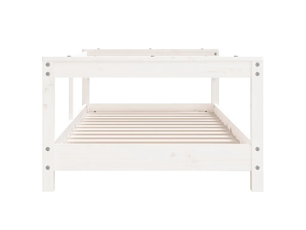 Cadre de lit pour enfant blanc 70x140 cm bois de pin massif