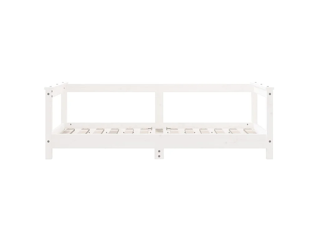 Cadre de lit pour enfant blanc 70x140 cm bois de pin massif