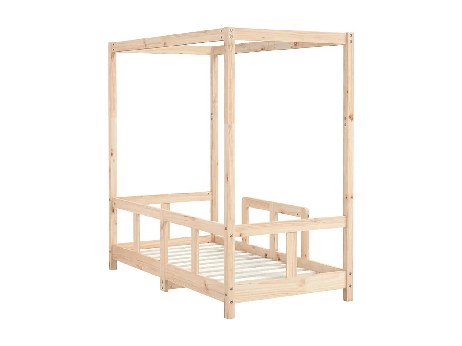 Kinderbedframe 70x140 cm massief grenenhout