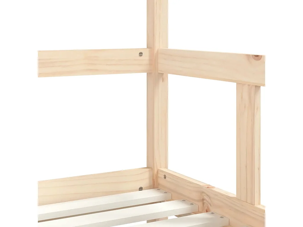 Kinderbedframe 70x140 cm massief grenenhout