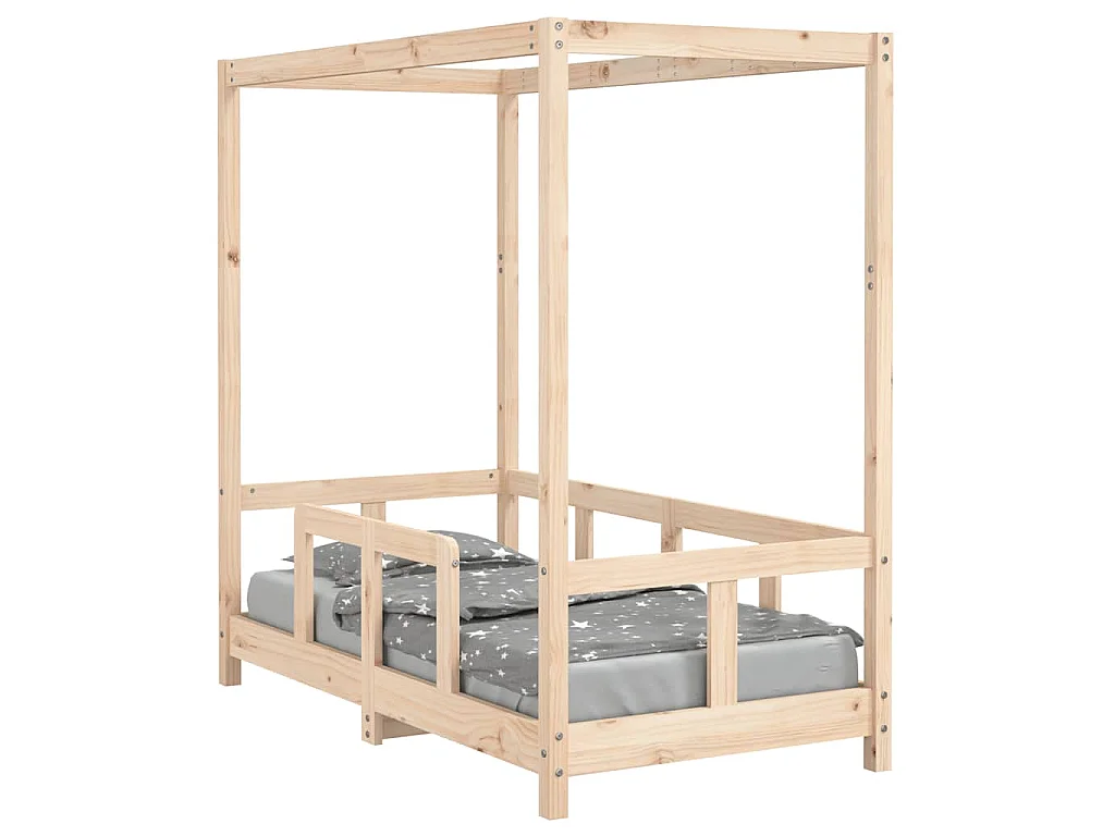 Cadre de lit pour enfant 70x140 cm bois de pin massif