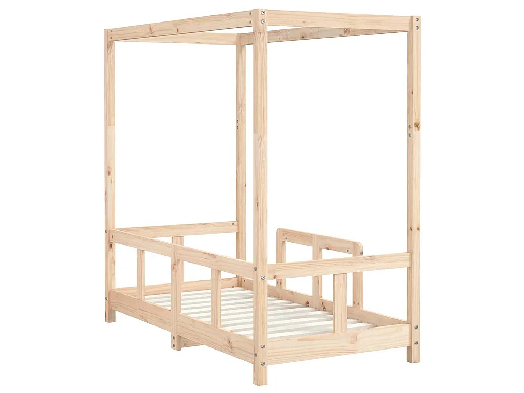 Cadre de lit pour enfant 70x140 cm bois de pin massif