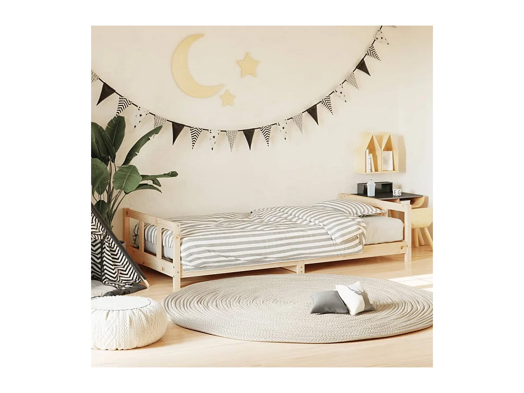 Cadre de lit pour enfant 90x190 cm Bois de pin massif